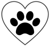paw in heart paw in heart