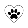 paw in heart paw in heart